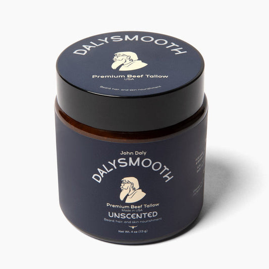 DALYSMOOTH premium beef tallow jar on a white background