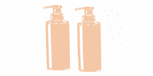 The best beard wash and conditioner set in two pump bottles with lather.