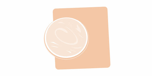 Sandalwood bourbon beard balm in a round tin for conditioning and styling beards.