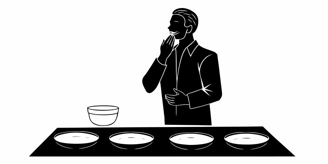 Man applying tallow based skin care as part of his men's grooming routine.