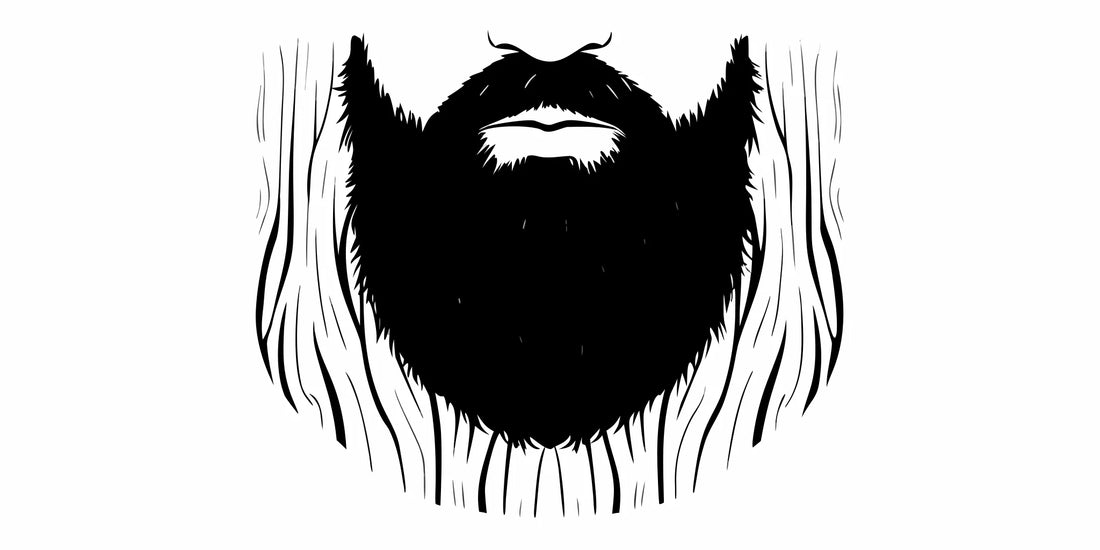 A full, healthy beard and mustache maintained by a moisturizing beard wash.