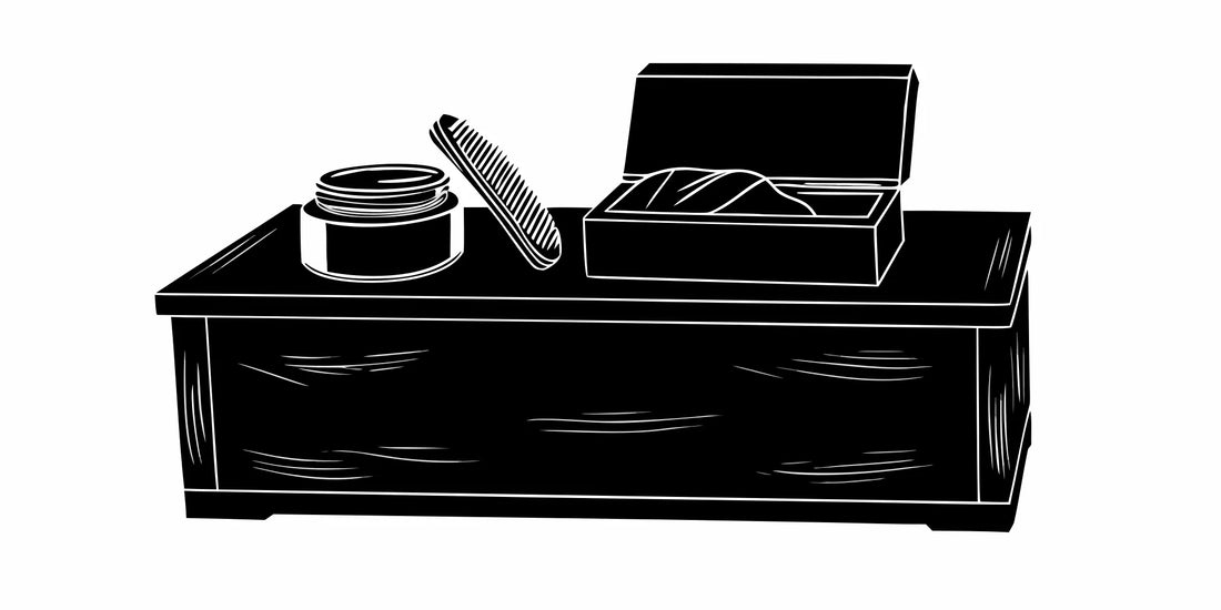 Beard balm vs beard butter grooming products on a dark counter
