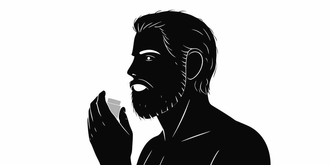 Man applying beef tallow face moisturizer for natural skincare routine