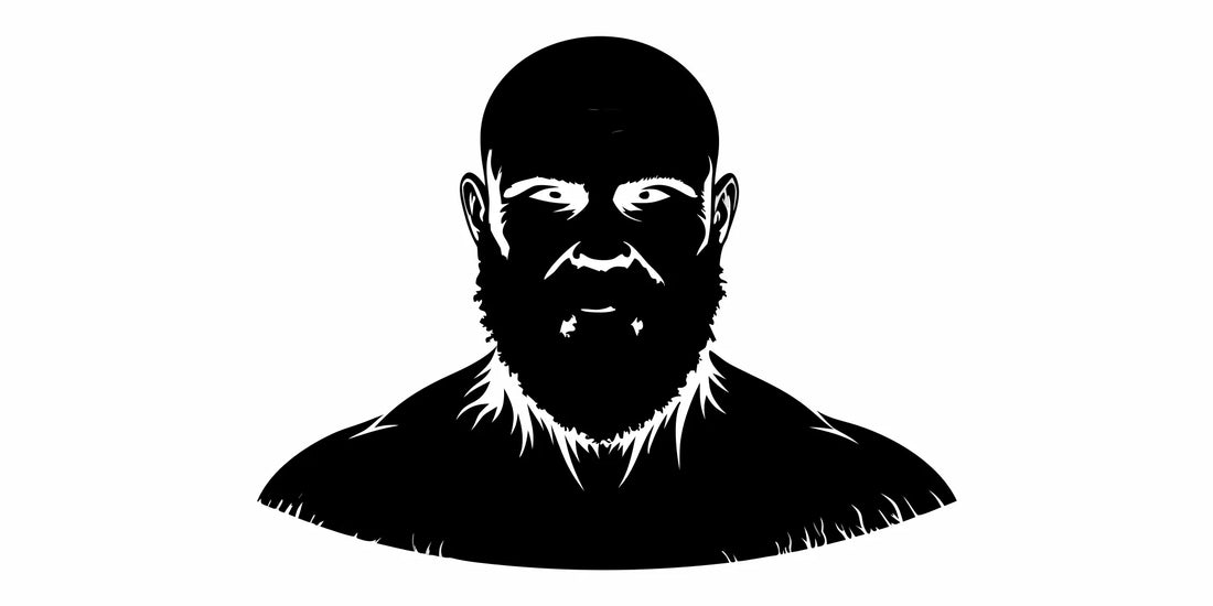 A man with a beard showing the benefits of beef tallow for healthy skin.