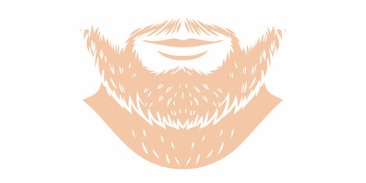 Premium beard grooming products: beef tallow and coconut oil on a dark wooden surface beside a DALYSMOOTH beard balm tin