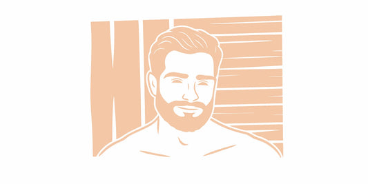 Well-groomed bearded man in a rustic setting, representing premium masculine grooming