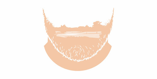 rugged well groomed beard on a sunny golf course