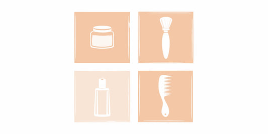 A premium beard care bundle with oil, balm, a brush, and a comb for a complete grooming system.