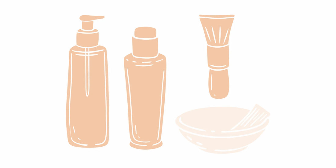 USA made tallow beard and face wash with a grooming brush and bowl.