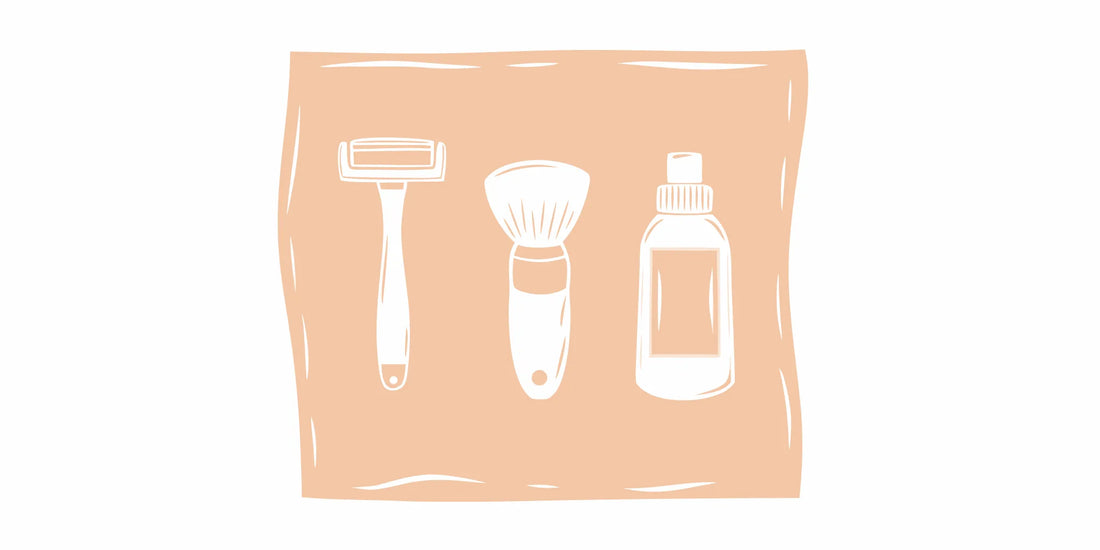 Essential men's grooming products for a clean shave and daily skincare routine.
