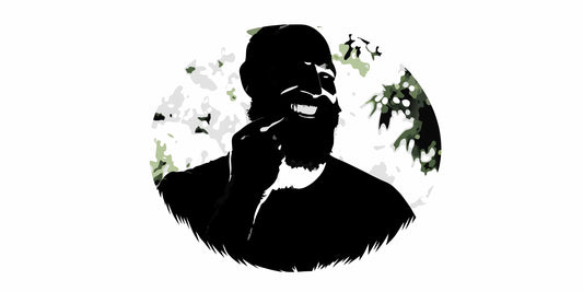 Man feeling his soft beard after a successful beard hydration treatment.
