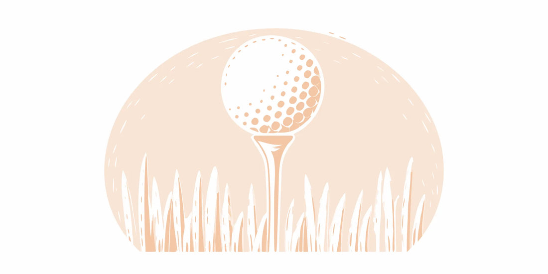 A golf ball on a tee, ready for a shot influencing the golf ranking of John Daly II.