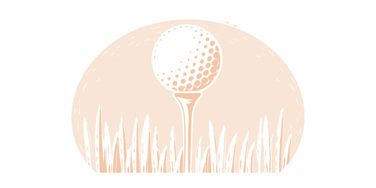 A golf ball on a tee, ready for a shot influencing the golf ranking of John Daly II.
