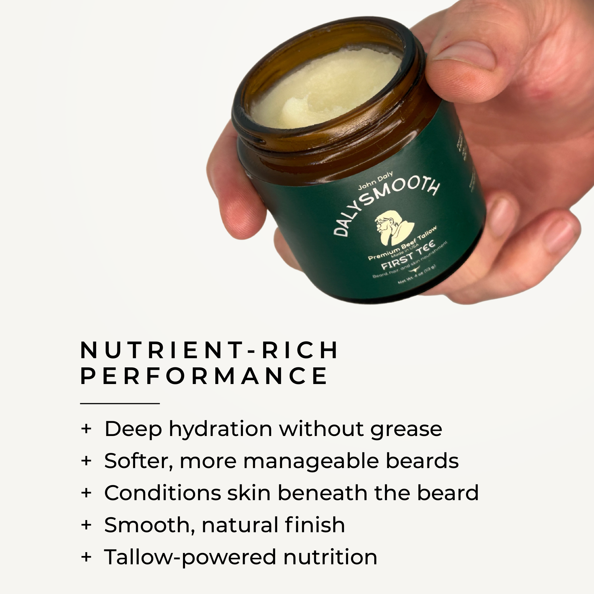 First Tee Beef Tallow Balm for Face & Beard