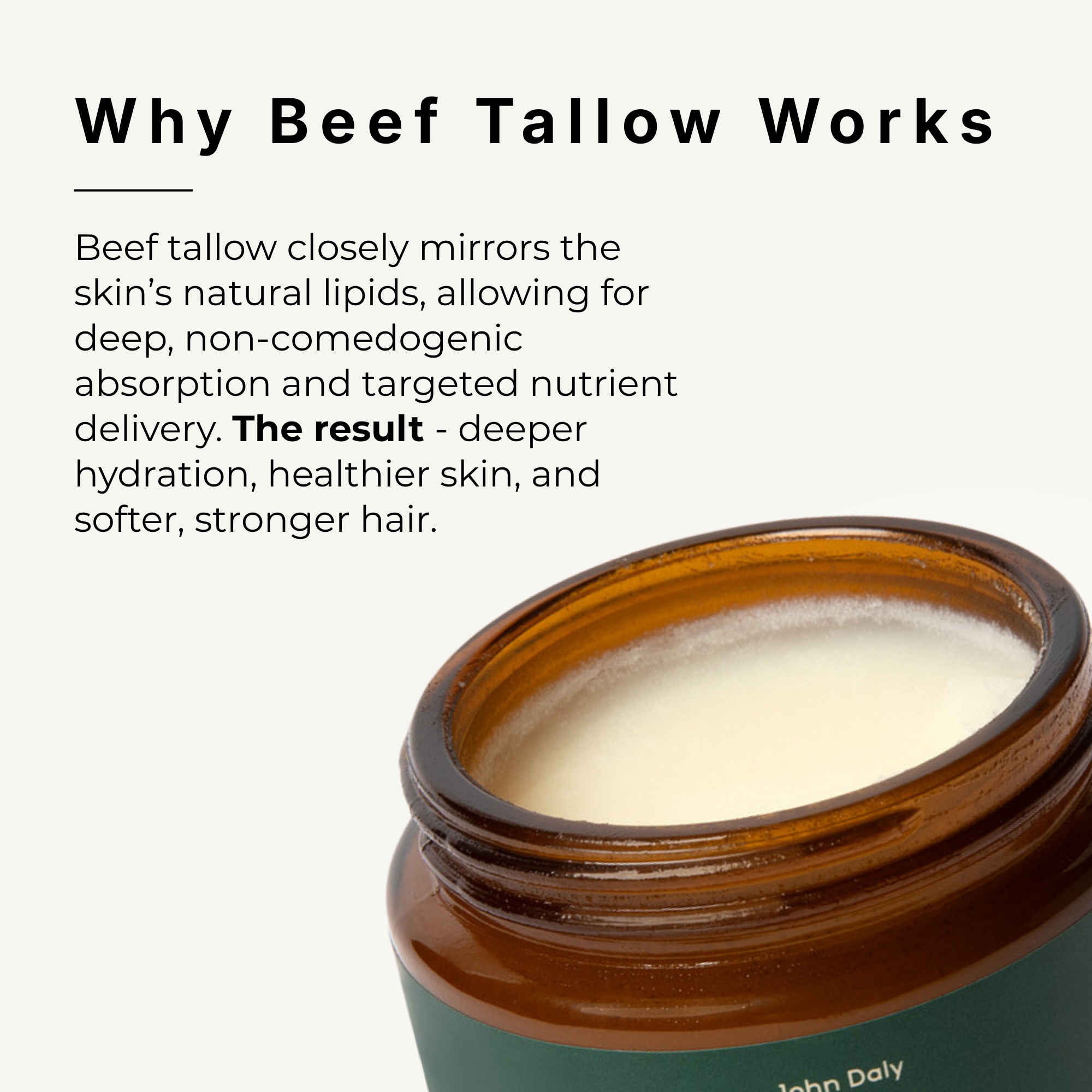 First Tee Beef Tallow Balm for Face & Beard