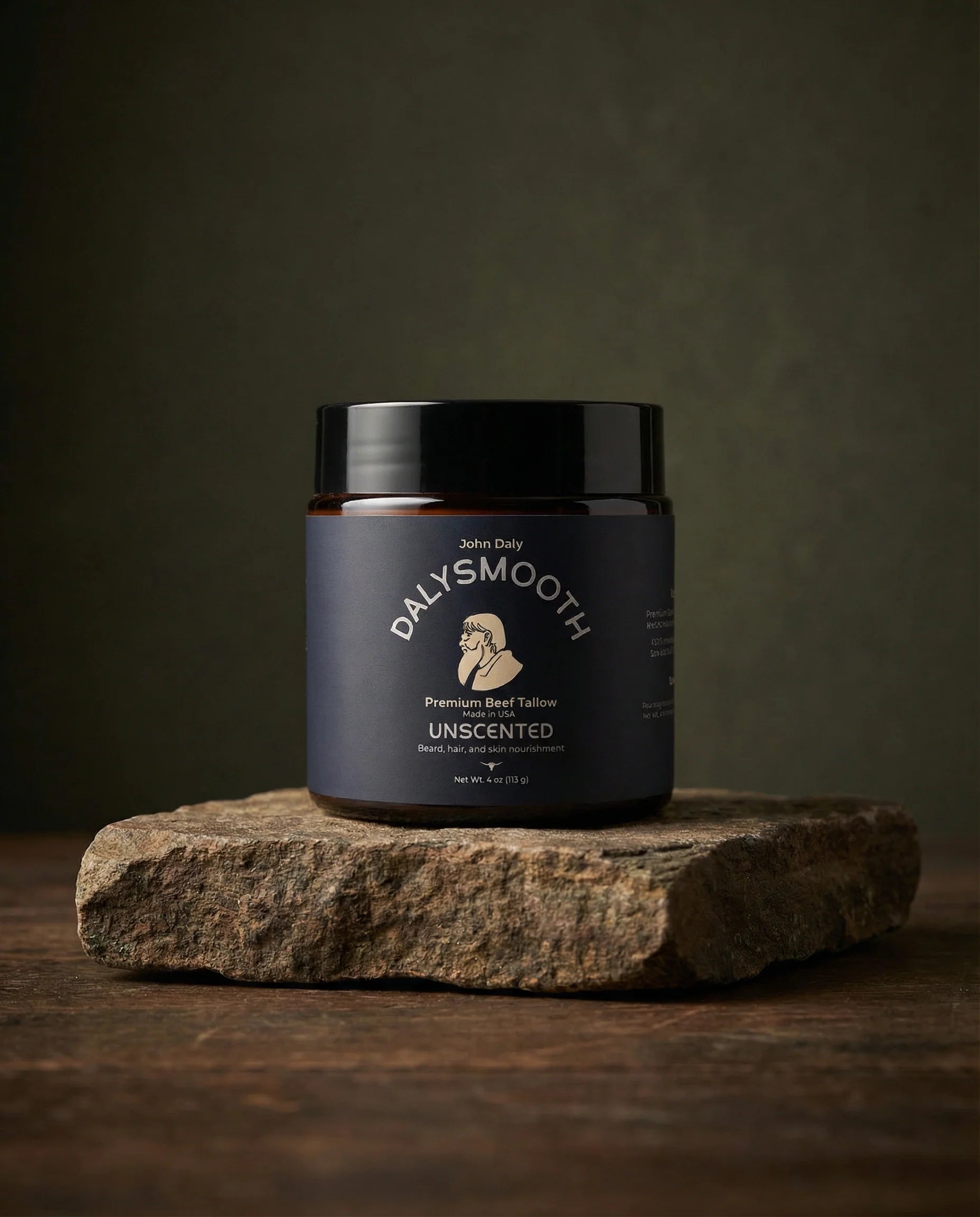 Unscented Beef Tallow Balm for Face & Beard