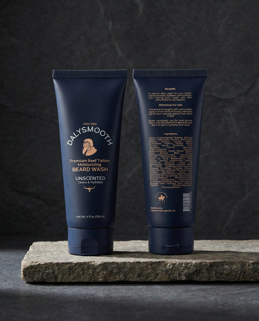 Unscented Beef Tallow Beard + Face Wash